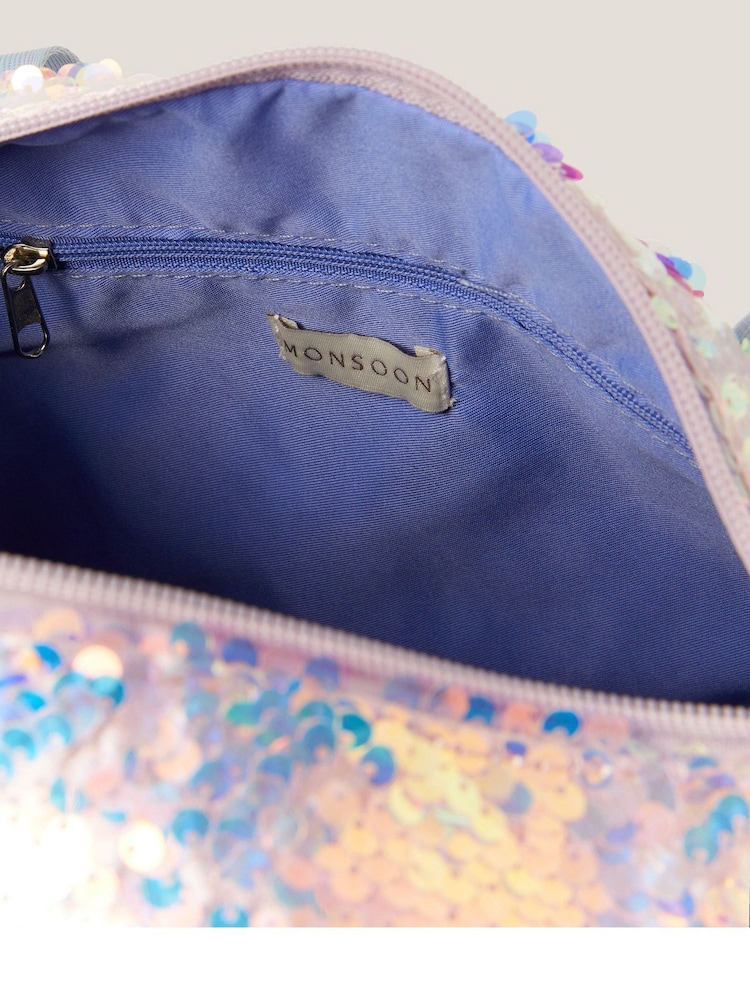 Monsoon Silver Sequin Dance Duffle Bag - Image 4 of 4