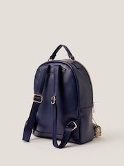 Monsoon Blue Heart Quilted School Backpack - Image 2 of 4