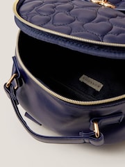 Monsoon Blue Heart Quilted School Backpack - Image 3 of 4