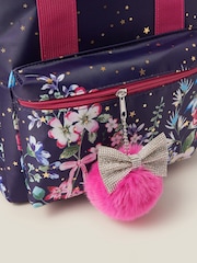 Monsoon Blue Floral Print School Backpack - Image 3 of 4