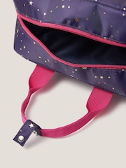 Monsoon Blue Floral Print School Backpack - Image 4 of 4