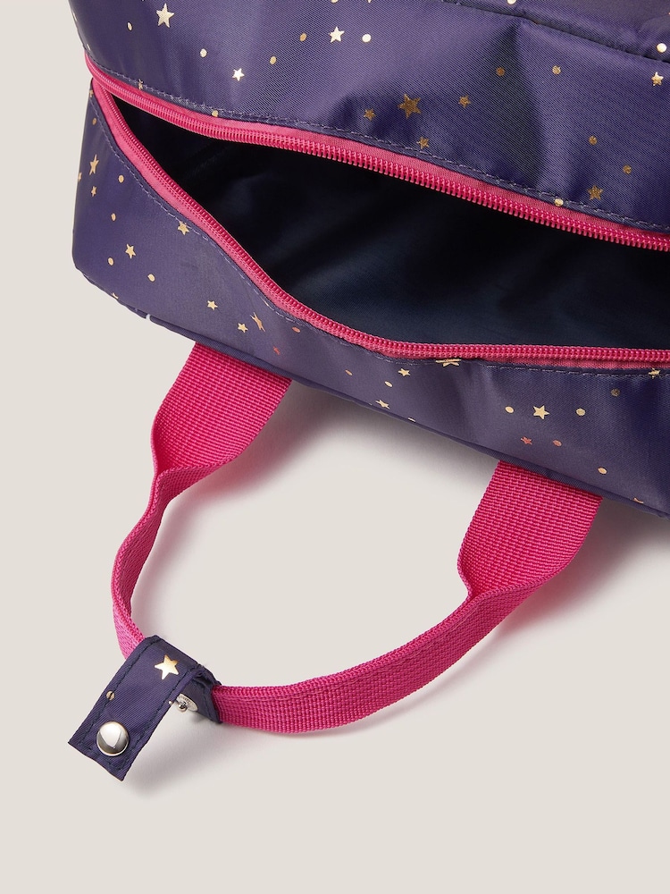 Monsoon Blue Floral Print School Backpack - Image 4 of 4