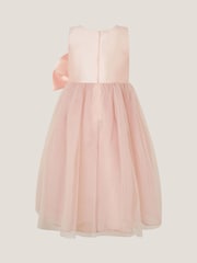 Monsoon Pink Waterfall Bow Tulle Dress - Image 2 of 3