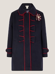 Monsoon Blue Piped Bow Coat - Image 2 of 3