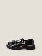Monsoon Black Bow Patent Mary Jane Brogues - Image 2 of 4