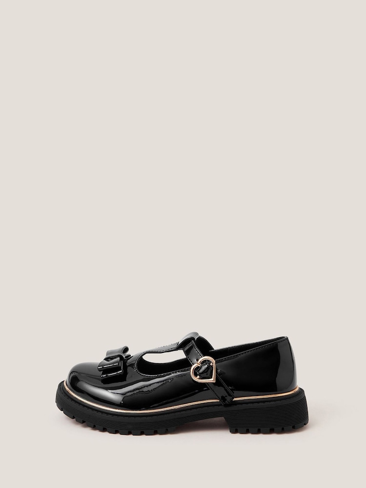 Monsoon Black Bow Patent Mary Jane Brogues - Image 2 of 4 Monsoon Black Bow Patent Mary Jane Brogues - Image 2 of 4