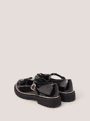 Monsoon Black Bow Patent Mary Jane Brogues - Image 4 of 4