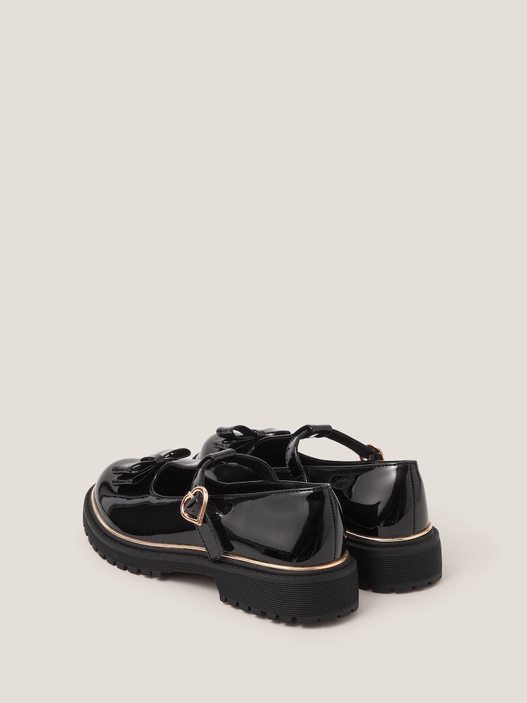 Monsoon Black Bow Patent Mary Jane Brogues - Image 4 of 4 Monsoon Black Bow Patent Mary Jane Brogues - Image 4 of 4
