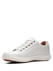 Clarks White Nalle Lace Shoes - Image 4 of 7