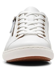 Clarks White Nalle Lace Shoes - Image 5 of 7