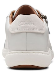 Clarks White Nalle Lace Shoes - Image 6 of 7