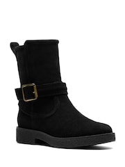 Clarks Black Nella Mid Boots - Image 3 of 6