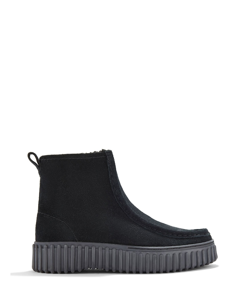 Clarks Black Torhill Cozy Boots - Image 1 of 6