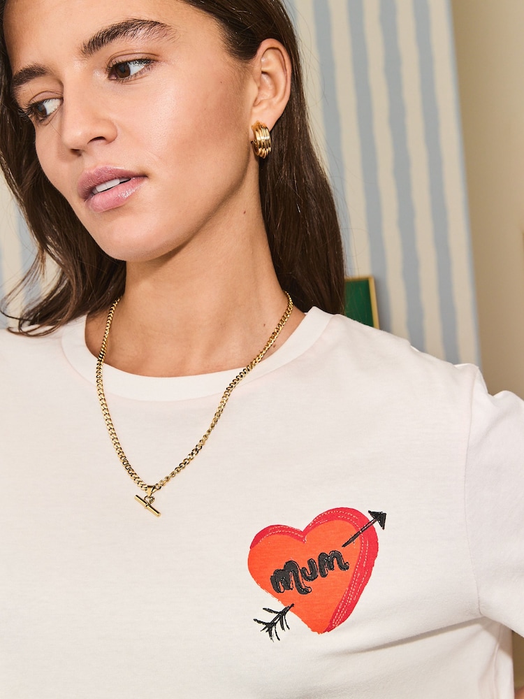 Eleanor Bowmer White Mum T-Shirt - Image 3 of 3