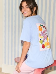 Eleanor Bowmer Blue/Ecru T-Shirts 2 Pack - Image 1 of 6