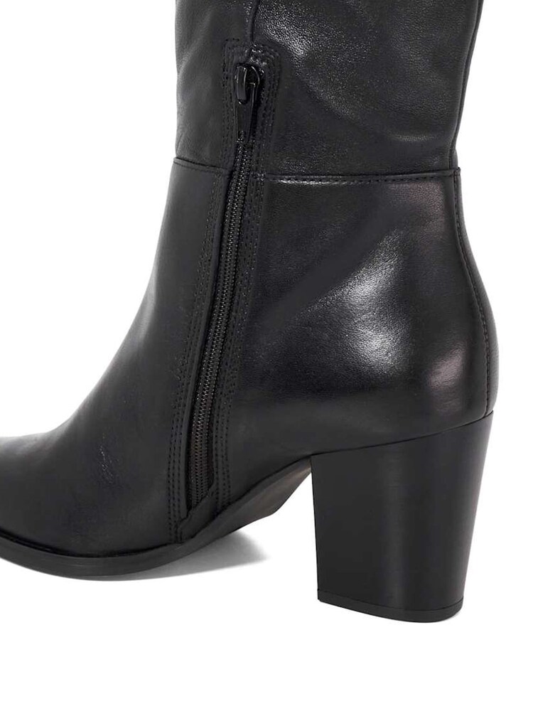 Dune London Black Tenna Smart Knee High Boots - Image 6 of 6
