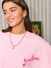 Eleanor Bowmer Pink Icons Embellished Sweater - Image 3 of 3