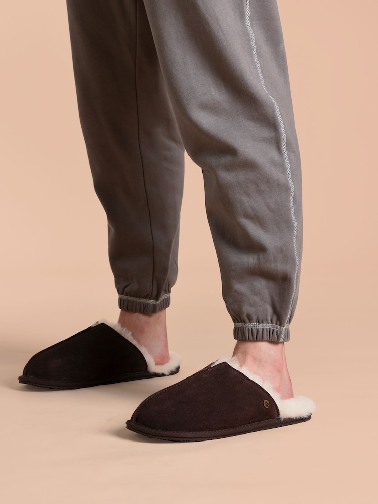 Just Sheepskin Mens Jude Sheepskin Slipper - Image 1 of 5