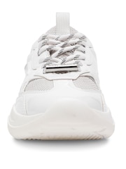Steve Madden Premioe Leather White Trainers - Image 4 of 6