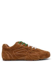 Steve Madden Natural Asiel Suede Trainers - Image 1 of 6