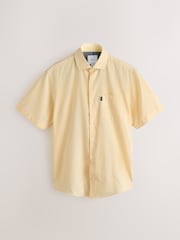 Jaune - Coupe classique - Chemise Oxford à manches courtes Easy Iron Button Down - Image 5 de 7