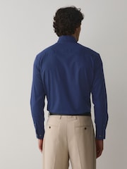 Blue Regular Fit 100% Cotton N.Premium Twill Smart Shirt - Image 3 of 8