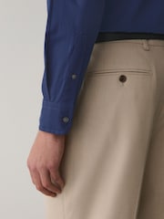 Blue Regular Fit 100% Cotton N.Premium Twill Smart Shirt - Image 5 of 8