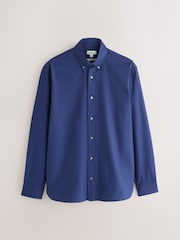 Blue Regular Fit 100% Cotton N.Premium Twill Smart Shirt - Image 6 of 8