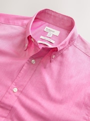 Pink Regular Fit 100% Cotton N.Premium Twill Smart Shirt - Image 6 of 7
