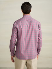 Pink Regular Fit N. Premium 100% Cotton Smart Check Long Sleeve Shirt - Image 4 of 8