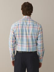 Blue Regular Fit N.Premium Long Sleeve Stripe Smart Shirt - Image 3 of 7