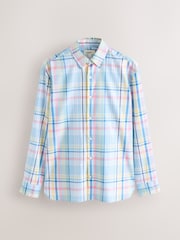 Blue Regular Fit N.Premium Long Sleeve Stripe Smart Shirt - Image 5 of 7