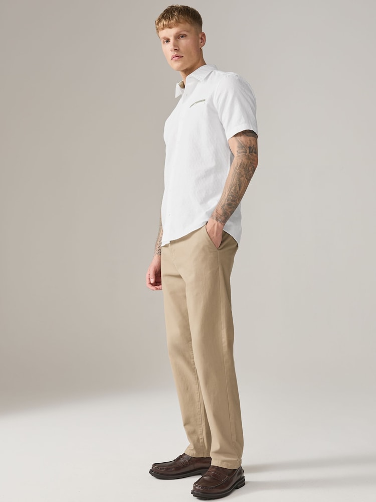 slim linen-cotton dress shirt Slim-Fit Linen-Cotton Dress Shirt