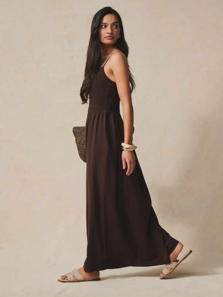 princess polly baby blue dress Buy Chocolate Brown Maxi Square Neck Shirred Strappy Dress from Next  Indonesia