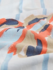 Ecru Shell Print Sleeveless V-Neck Slouch Dress - Image 6 of 7