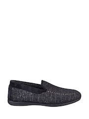 Cotswolds Stanley Loafer Black Slippers - Image 2 of 4