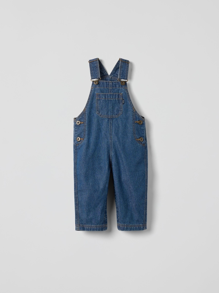 Polarn O. Pyret Cotton Denim Dungarees - صورة 1 من 5 Polarn O. Pyret Cotton Denim Dungarees - صورة 1 من 5