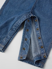 Polarn O. Pyret Cotton Denim Dungarees - Slika 4 iz 5