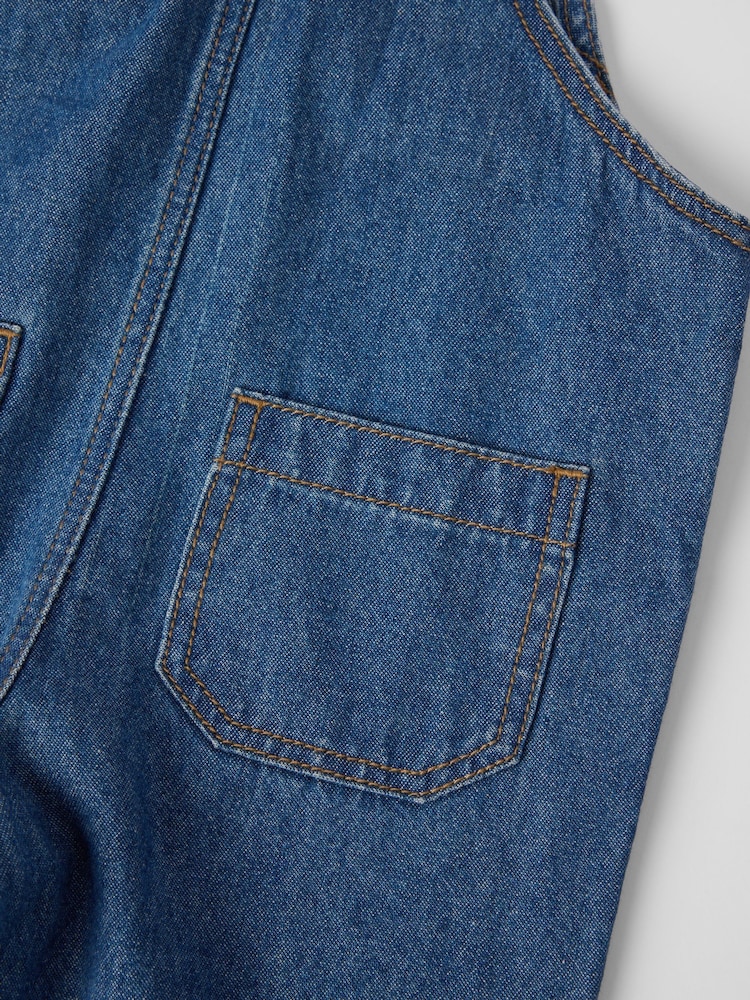 Polarn O. Pyret Cotton Denim Dungarees - صورة 5 من 5 Polarn O. Pyret Cotton Denim Dungarees - صورة 5 من 5