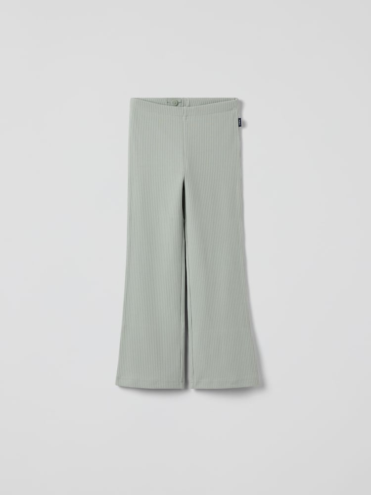 Polarn O. Pyret Green Ribbed Flared PT-Leggings - Image 1 of 3