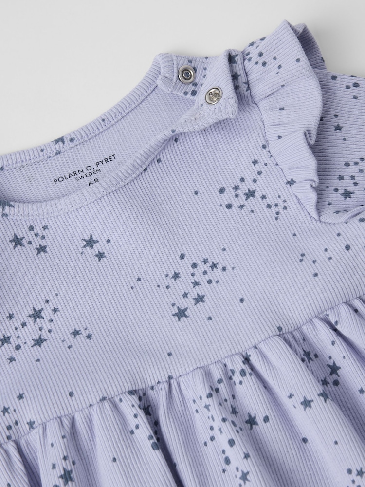 Polarn O. Pyret Cotton Lavender Print Dress - صورة 2 من 3 Polarn O. Pyret Cotton Lavender Print Dress - صورة 2 من 3