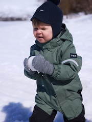 Polarn O. Pyret Green Waterproof Padded Winter Overall Snowsuit - Image 1 of 7