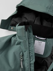 Polarn O. Pyret Green Waterproof Padded Winter Overall Snowsuit - Image 4 of 7