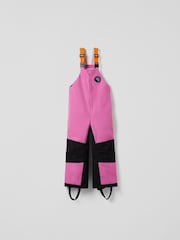Polarn O. Pyret Pink Waterproof Padded Ski Salopettes Snowsuit - Image 3 of 8