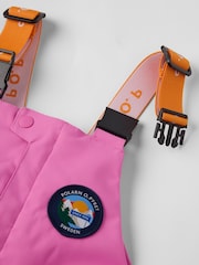 Polarn O. Pyret Pink Waterproof Padded Ski Salopettes Snowsuit - Image 5 of 8