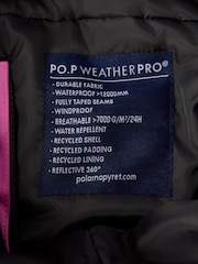 Polarn O. Pyret Pink Waterproof Padded Ski Salopettes Snowsuit - Image 8 of 8