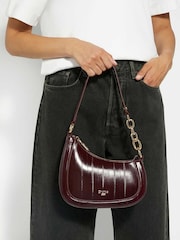 Dune London Red Small Direction Smart Scoop Shoulder Bag - Image 1 of 5