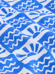 Blue Waves Checkerboard 0.5 Tog Sleeveless Baby Sleep Bag - Image 5 of 6