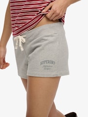 Superdry Grey Athletic Essential Jersey Script Shorts - Image 4 of 8
