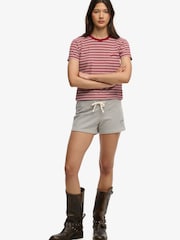 Superdry Grey Athletic Essential Jersey Script Shorts - Image 6 of 8